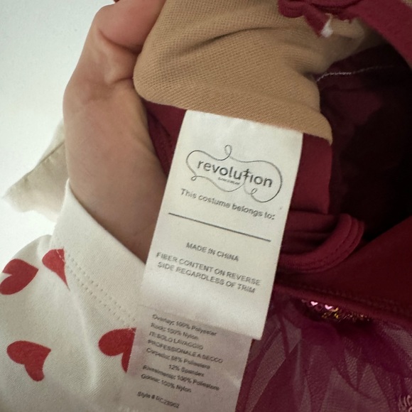 Revolution Fairy Maroon Ballet Dance Costume Sequined burgundy toddler tutu - Picture 9 of 10